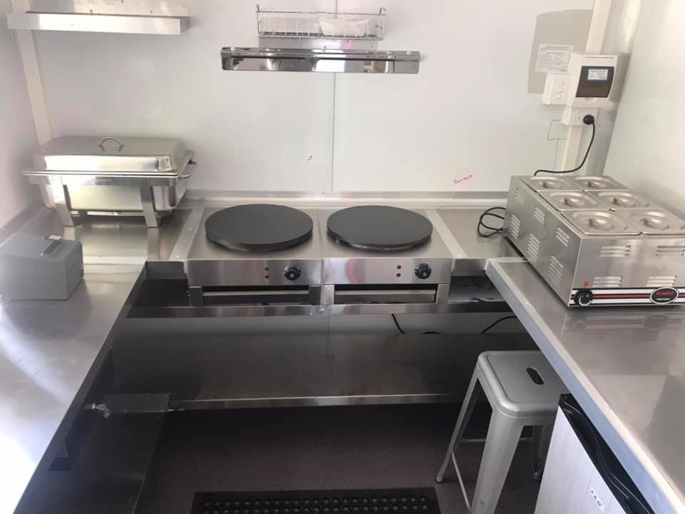 Asian fusion food truck with modern design and spacious workstation built in Perth